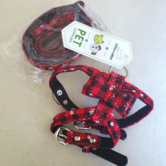 Pet Harness with cute bow (Small)